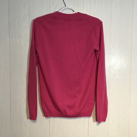 Loft Hot Pink Wool Blend Cardigan size S - Picture 3 of 7